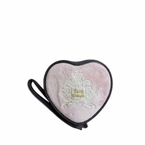Juicy Couture Heart-Shaped Velvet Wristlet